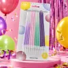 Colorful birthday candles, children's party decoration candles, multi-color gradient combustible candles Specification image